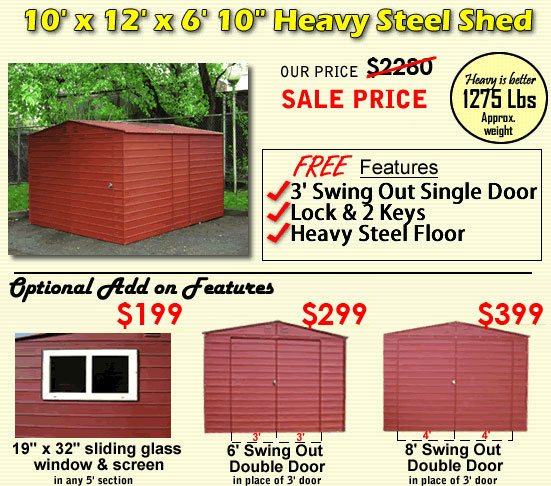10x12 sheds