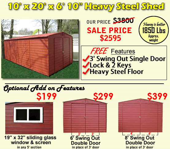 10x20 sheds