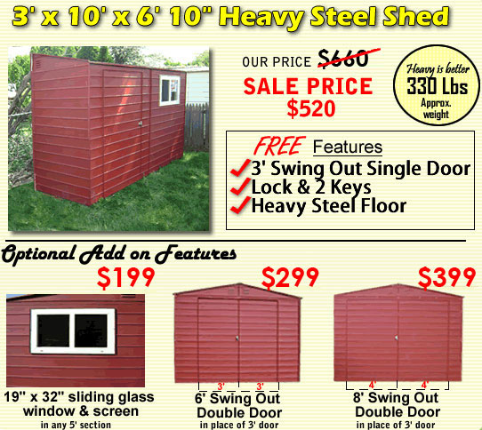 3x10 sheds