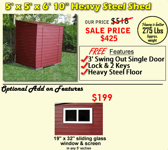 5x5 sheds
