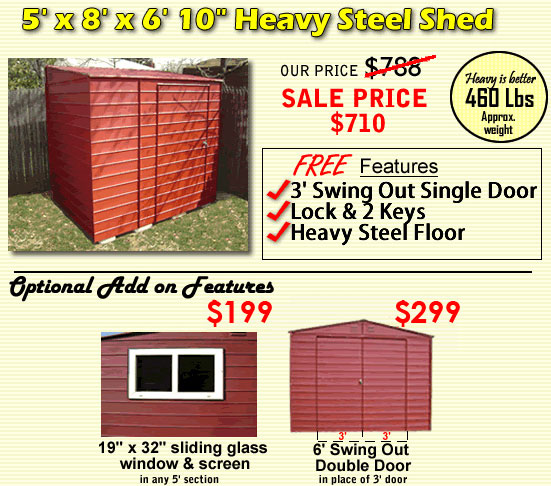 5x8 sheds