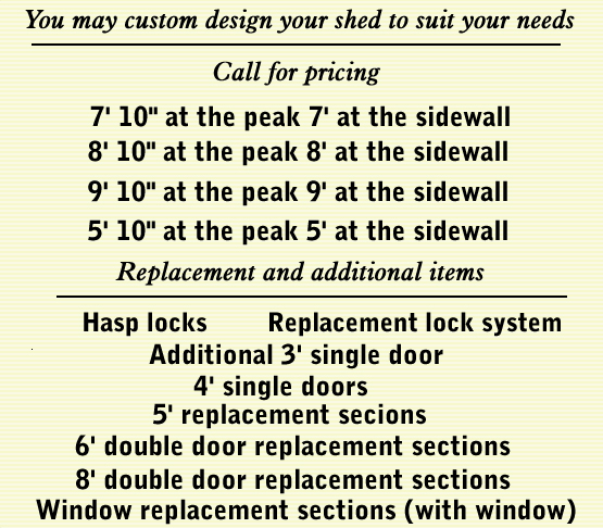 custom sheds
